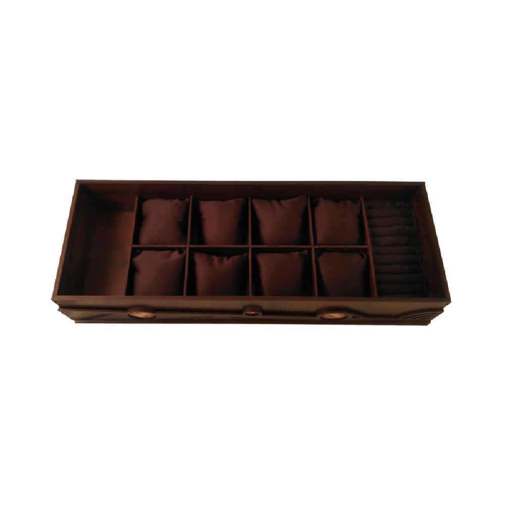 Price and Buy Wooden Watch Box with Glasses and Ring Compartment - Image 3