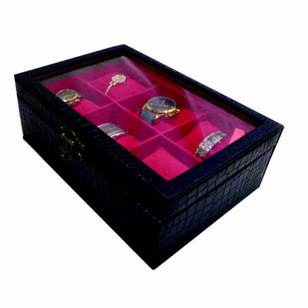 Price and Buy Wooden Watch Box with Leather Cover – 6 Slots_68fe00dd0258f.jpeg Price and Buy Wooden Watch Box with Leather Cover – 6 Slots