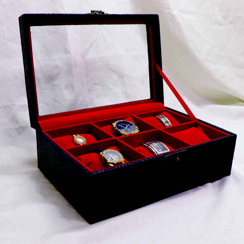 Price and Buy Wooden Watch Box with Leather Cover – 6 Slots - Image 4