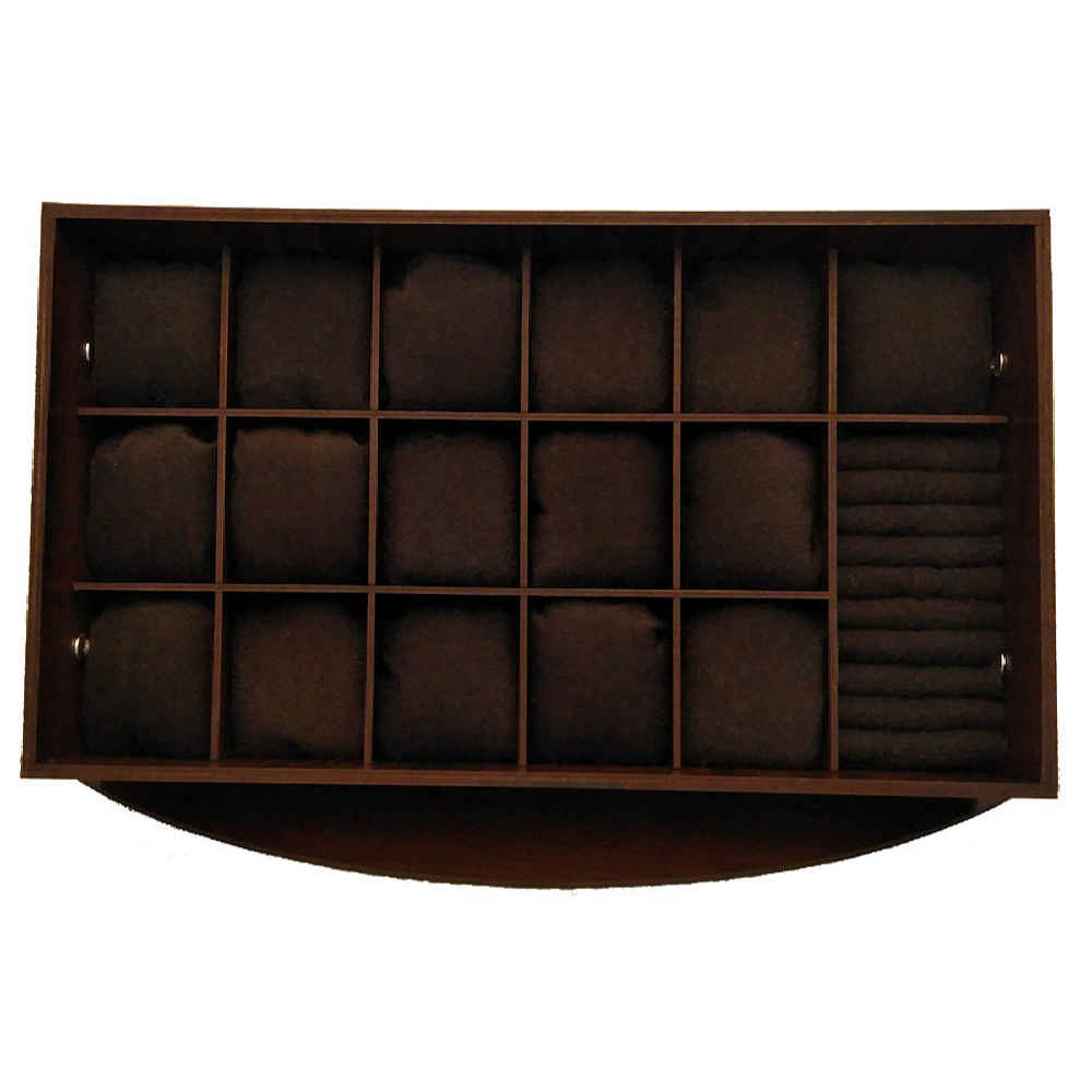 Price and Buy Wooden Watch Display Box – 16 Slots with Pillows - Image 3