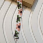 Price and Buy Woven Steel Beaded Bracelet for Women – Floral Pattern - Image 3