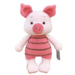 Price and Buy Yarn-Crafted Knitted Pig Doll – A Whimsical Addition to Any Toy Collection