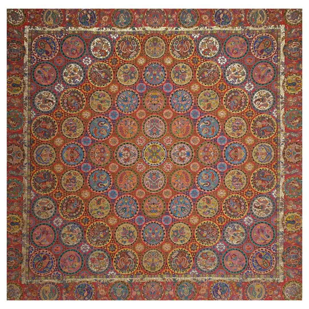 Price and Buy Yazd Termeh Tablecloth Luxurious with Floral Pattern Haft Khaan II