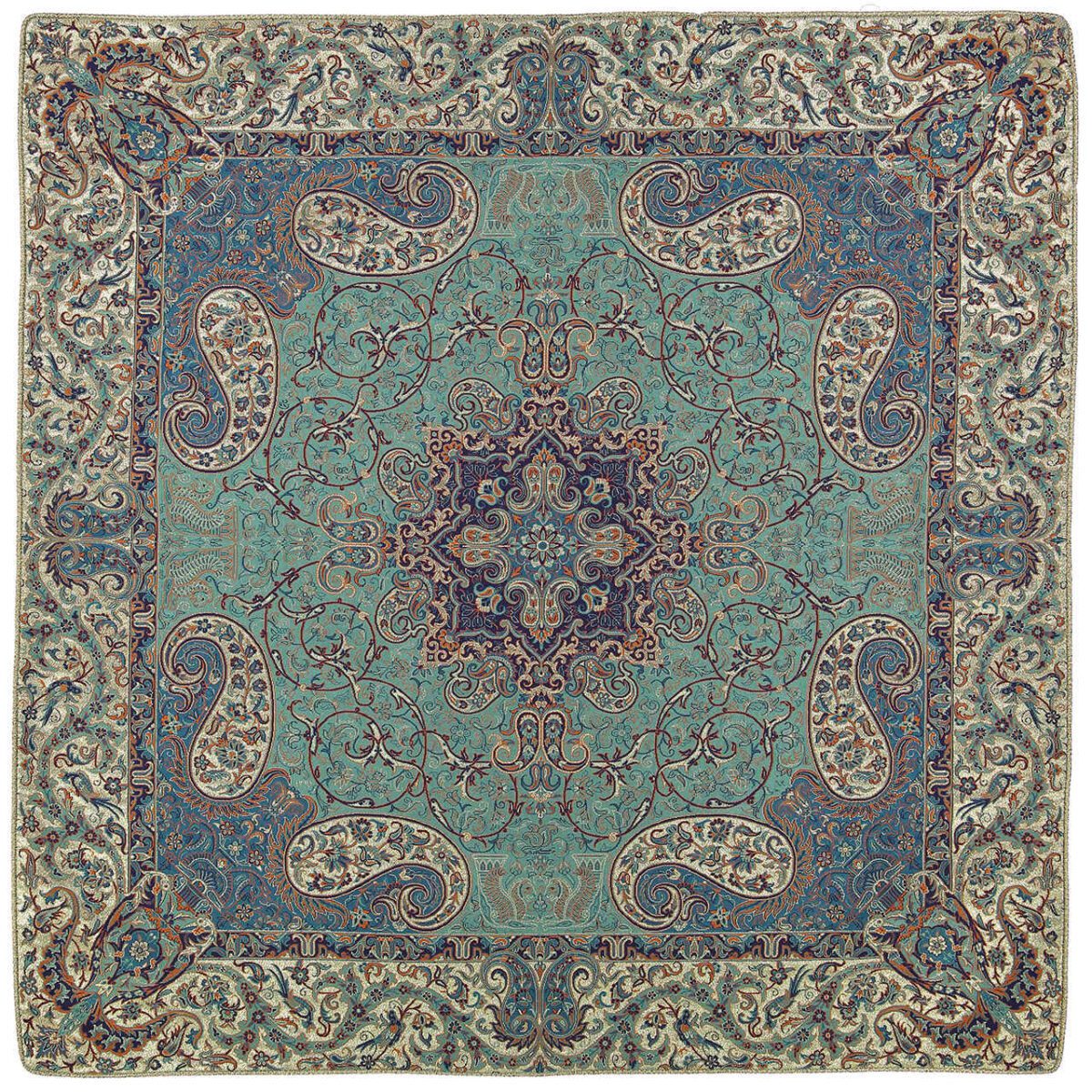 Price and Buy Yazd Termeh Tablecloth Luxurious with Persian Paisley Pattern Pardis