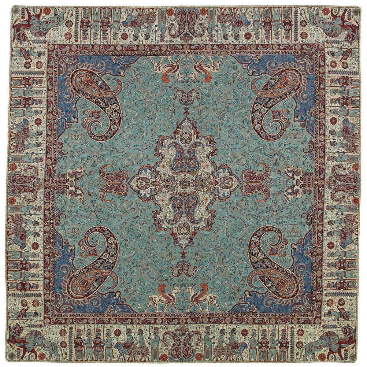 Price and Buy Yazd Termeh Tablecloth Luxurious with Persian Paisley Pattern Pars