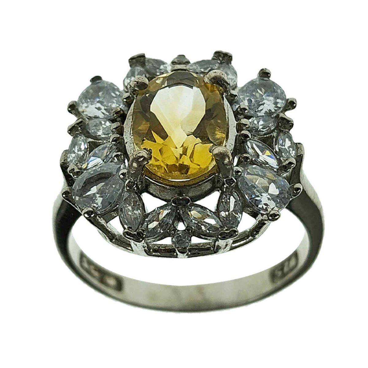 Price and Buy Yellow Citrine Silver Ring for Women Akhtar