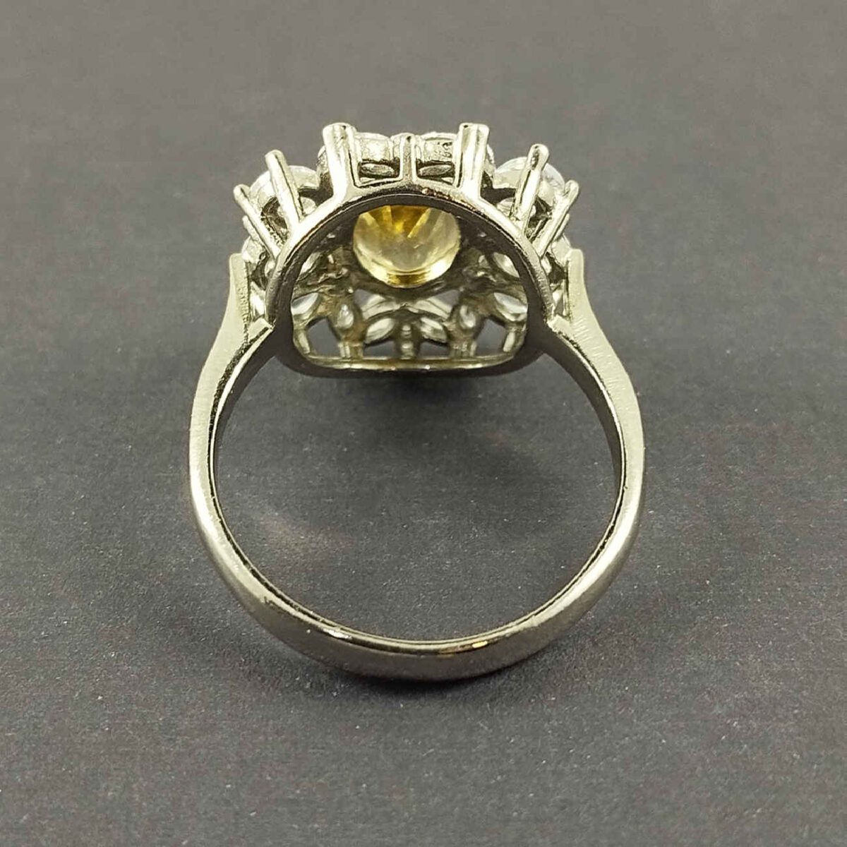 Price and Buy Yellow Citrine Silver Ring for Women Akhtar - Image 4