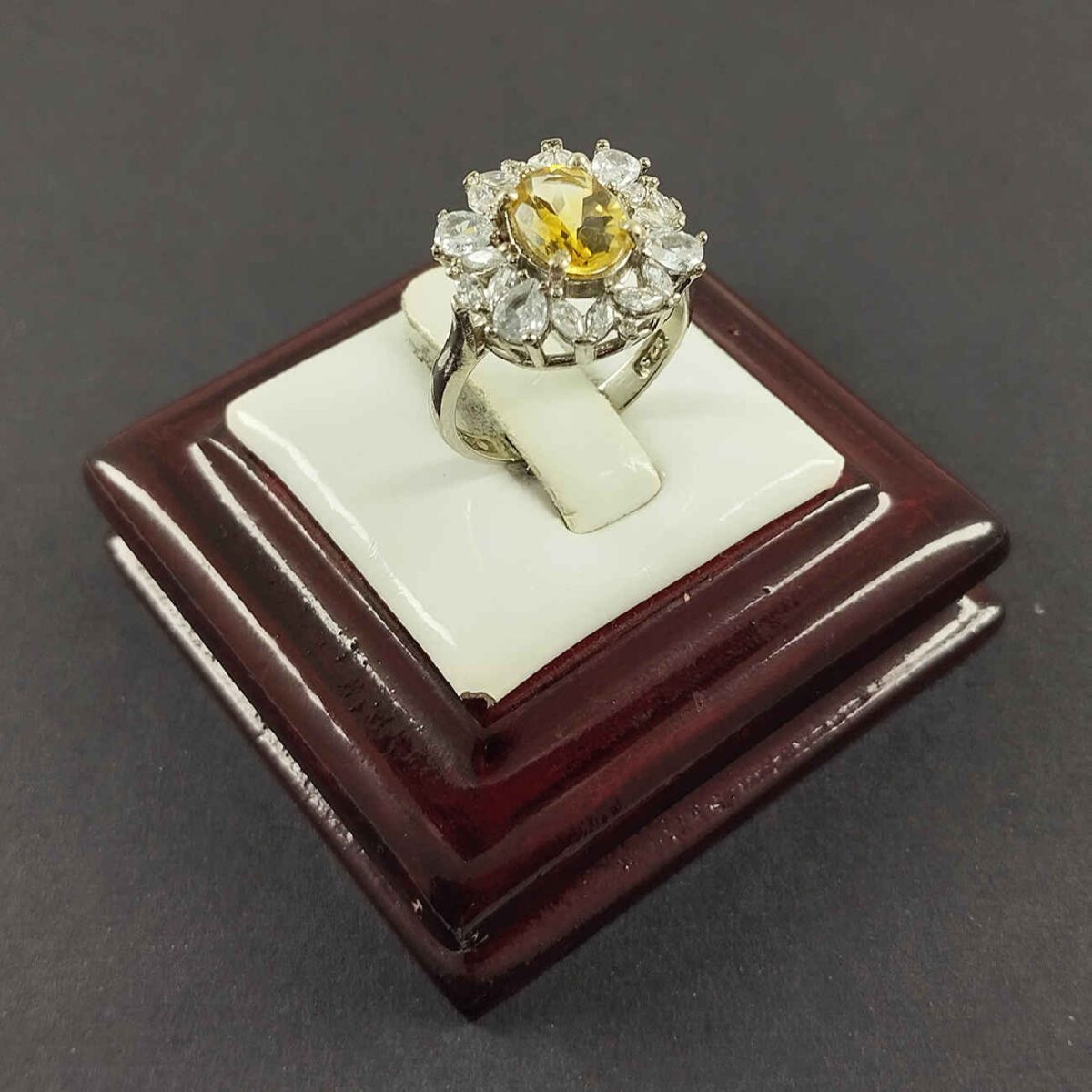Price and Buy Yellow Citrine Silver Ring for Women Akhtar - Image 6