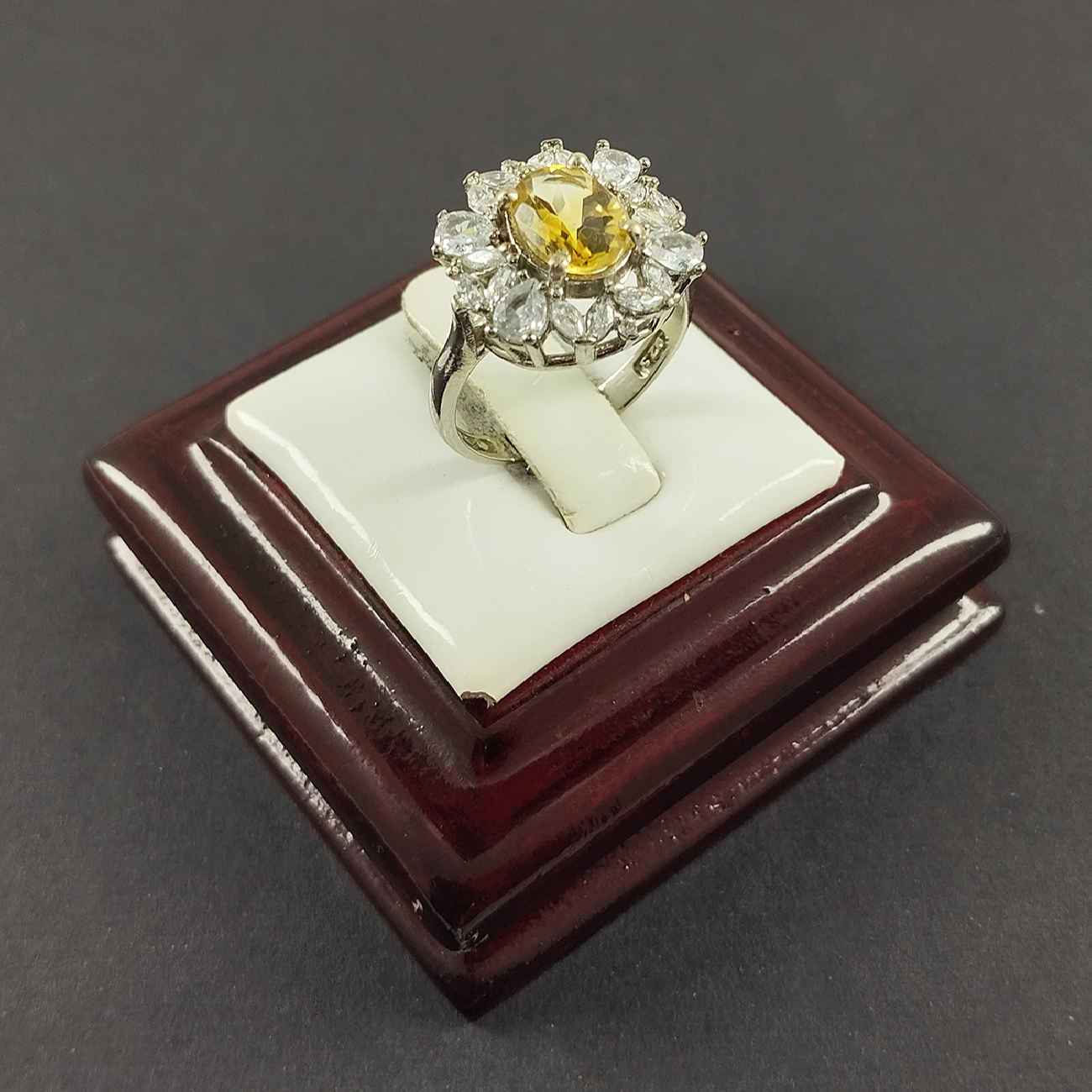 Price and Buy Yellow Citrine Silver Ring for Women Akhtar - Image 6