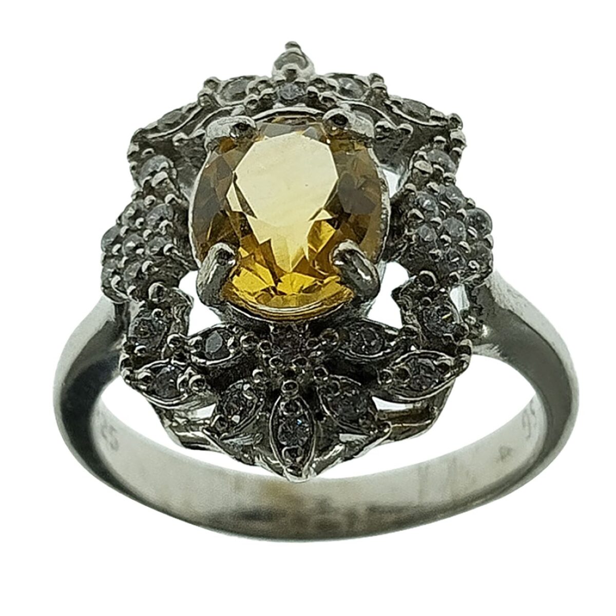 Price and Buy Yellow Citrine Silver Ring for Women Anahita