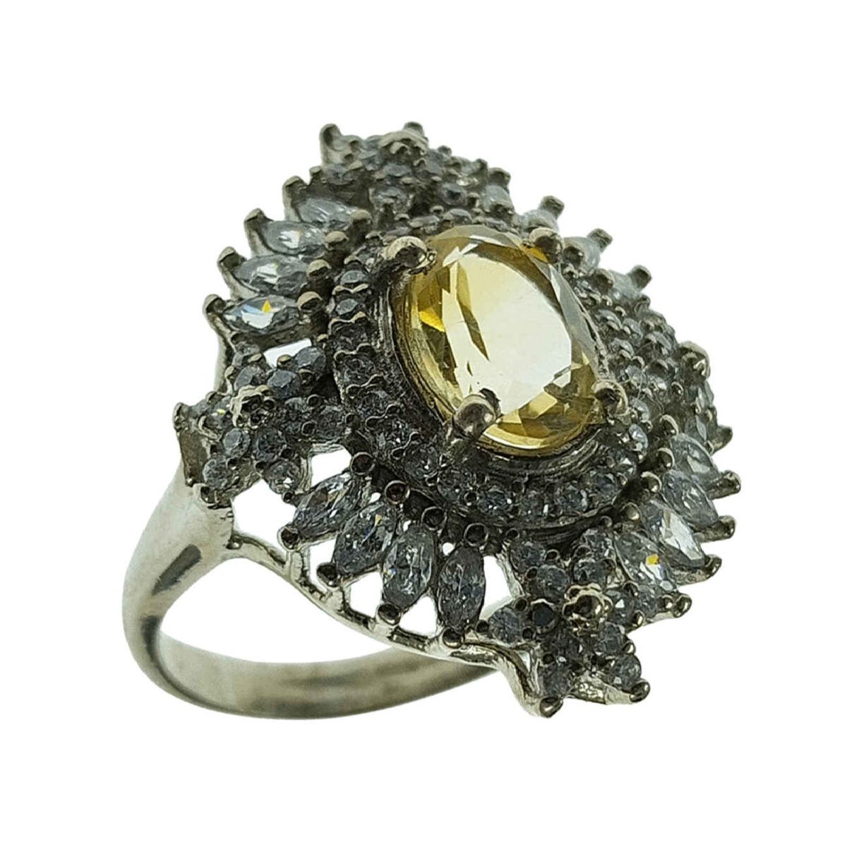 Price and Buy Yellow Citrine Silver Ring for Women Armaghan