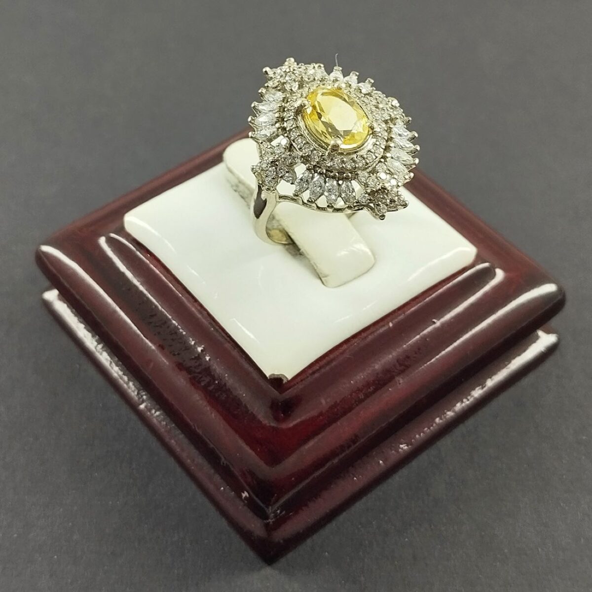 Price and Buy Yellow Citrine Silver Ring for Women Armaghan - Image 3