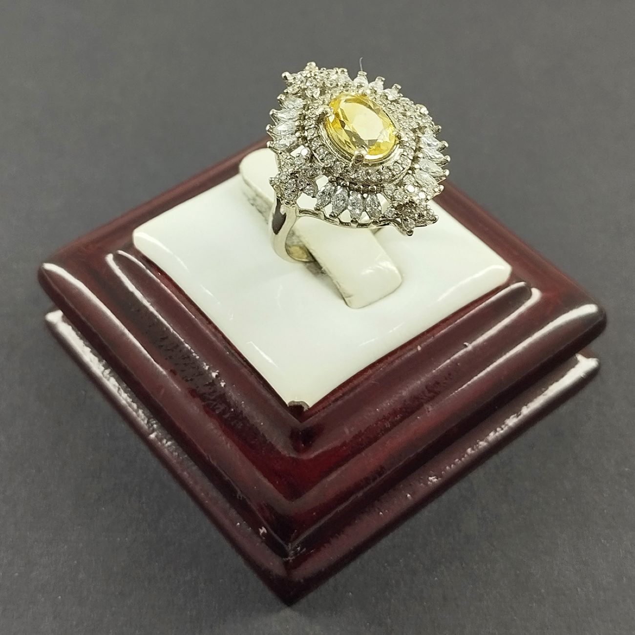 Price and Buy Yellow Citrine Silver Ring for Women Armaghan - Image 3