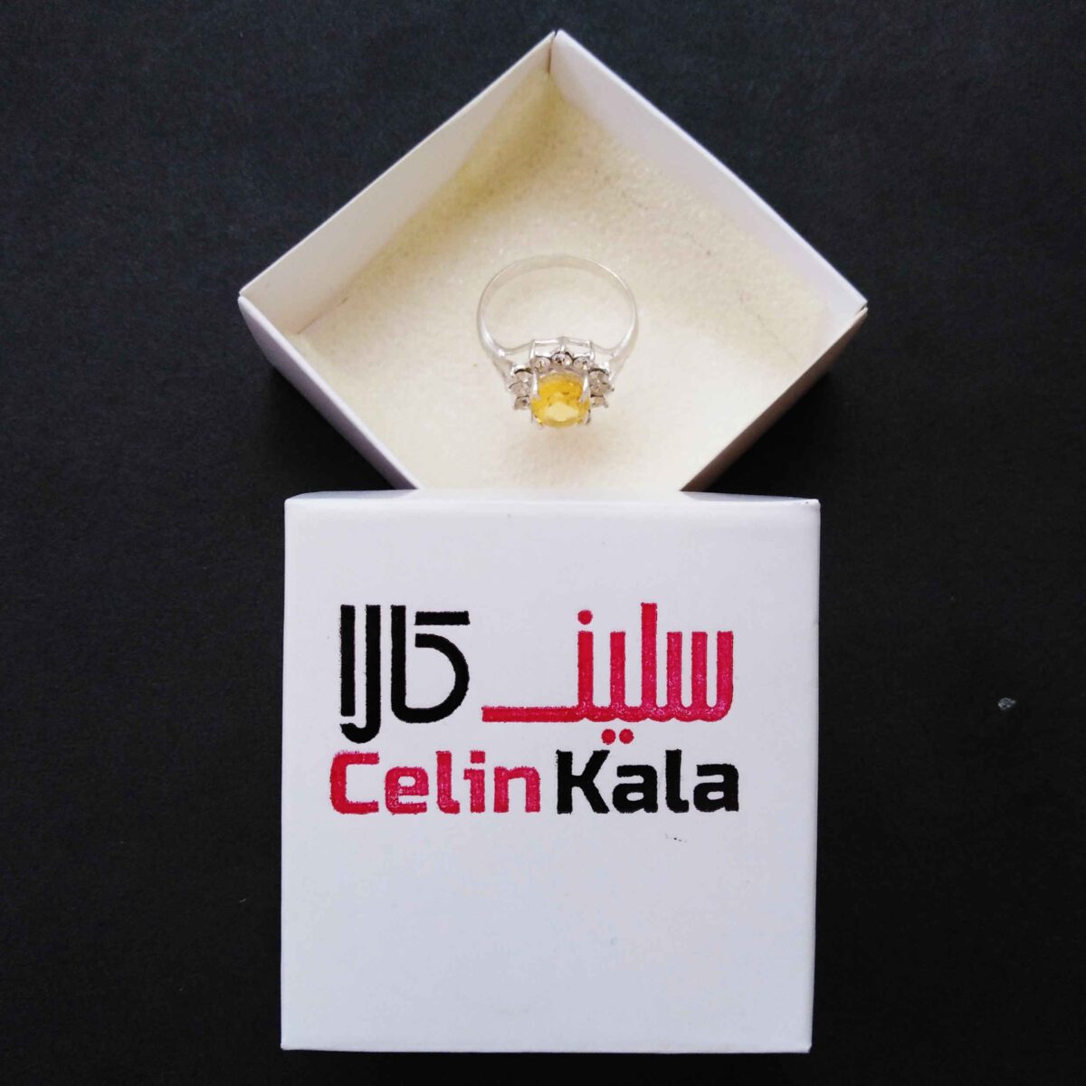 Price and Buy Yellow Citrine Silver Ring for Women Artisan - Image 3