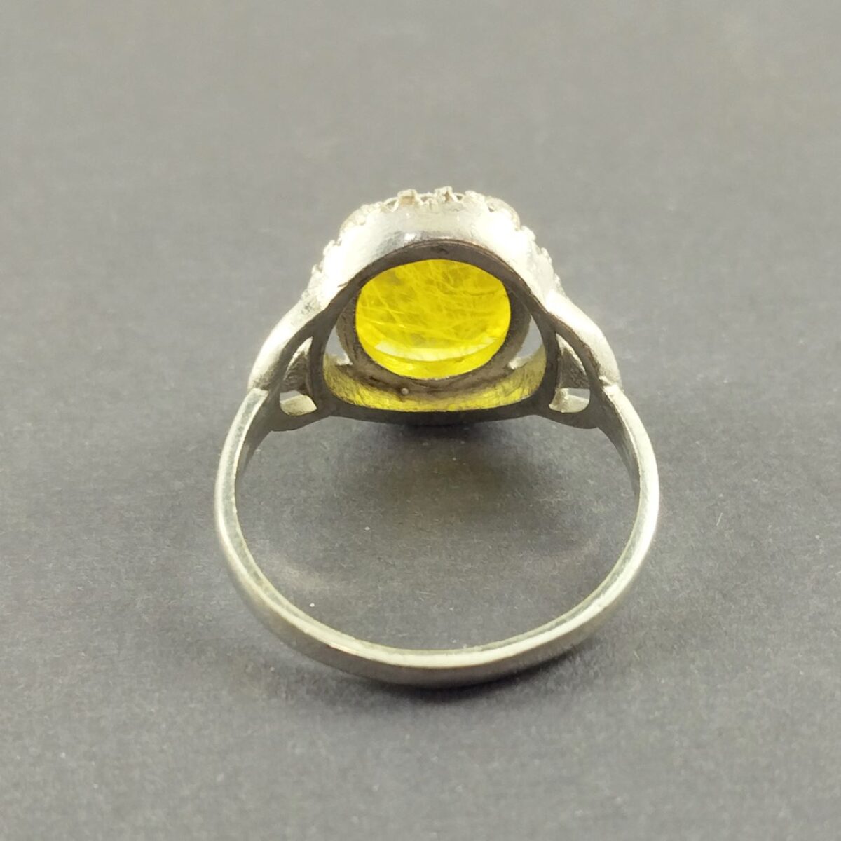 Price and Buy Yellow Citrine Silver Ring for Women Farideh - Image 4