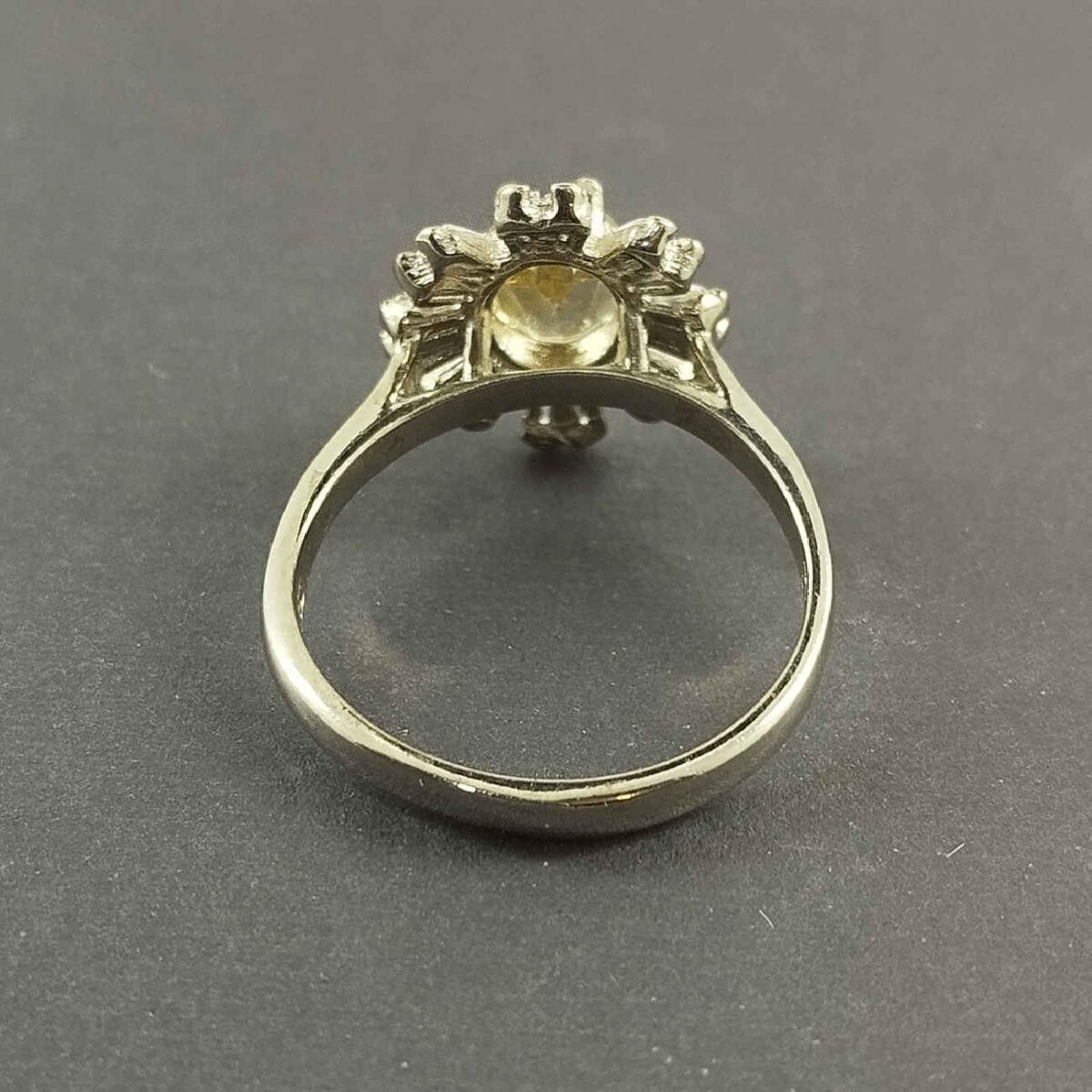 Price and Buy Yellow Citrine Silver Ring for Women Flower - Image 4