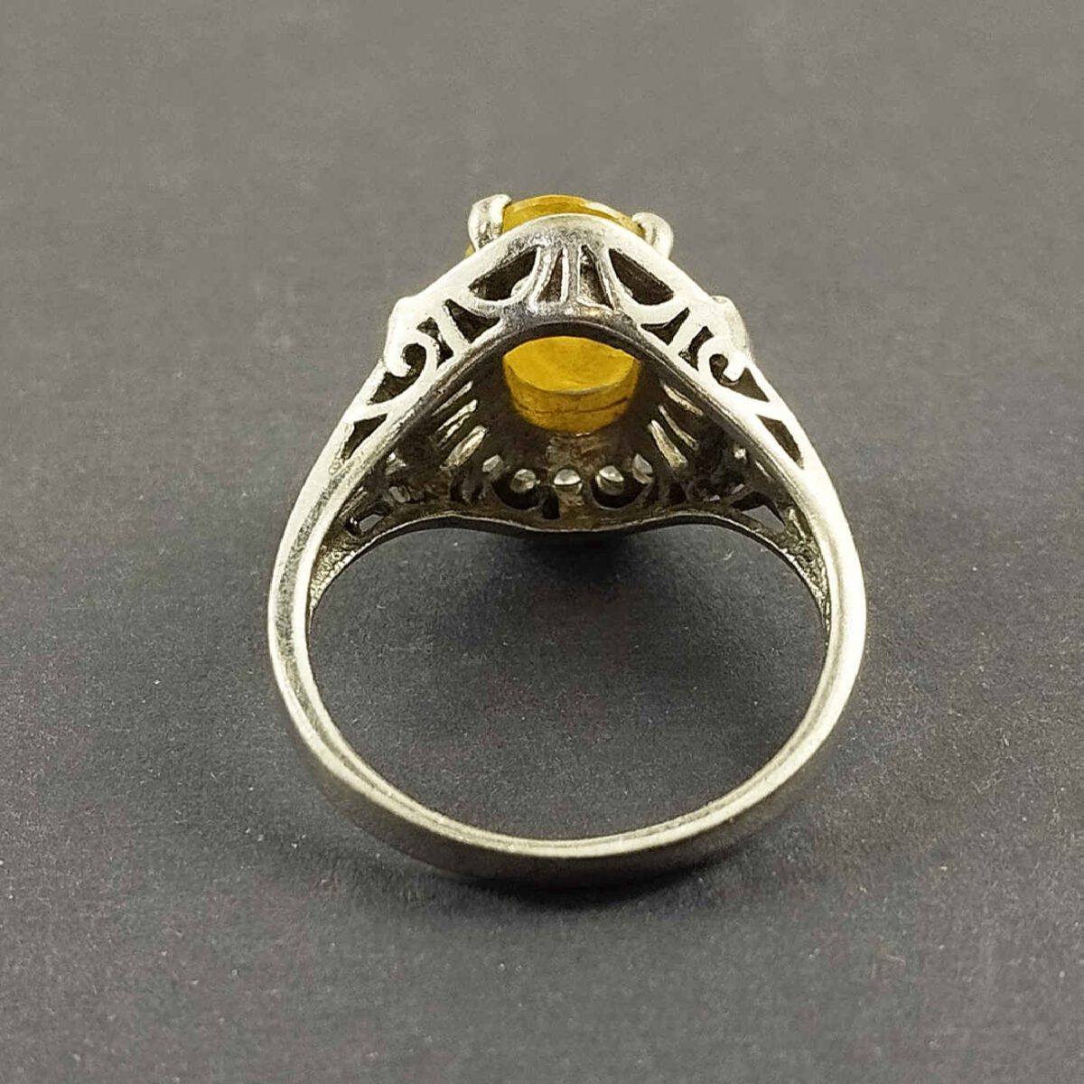 Price and Buy Yellow Citrine Silver Ring for Women Pareevash - Image 5