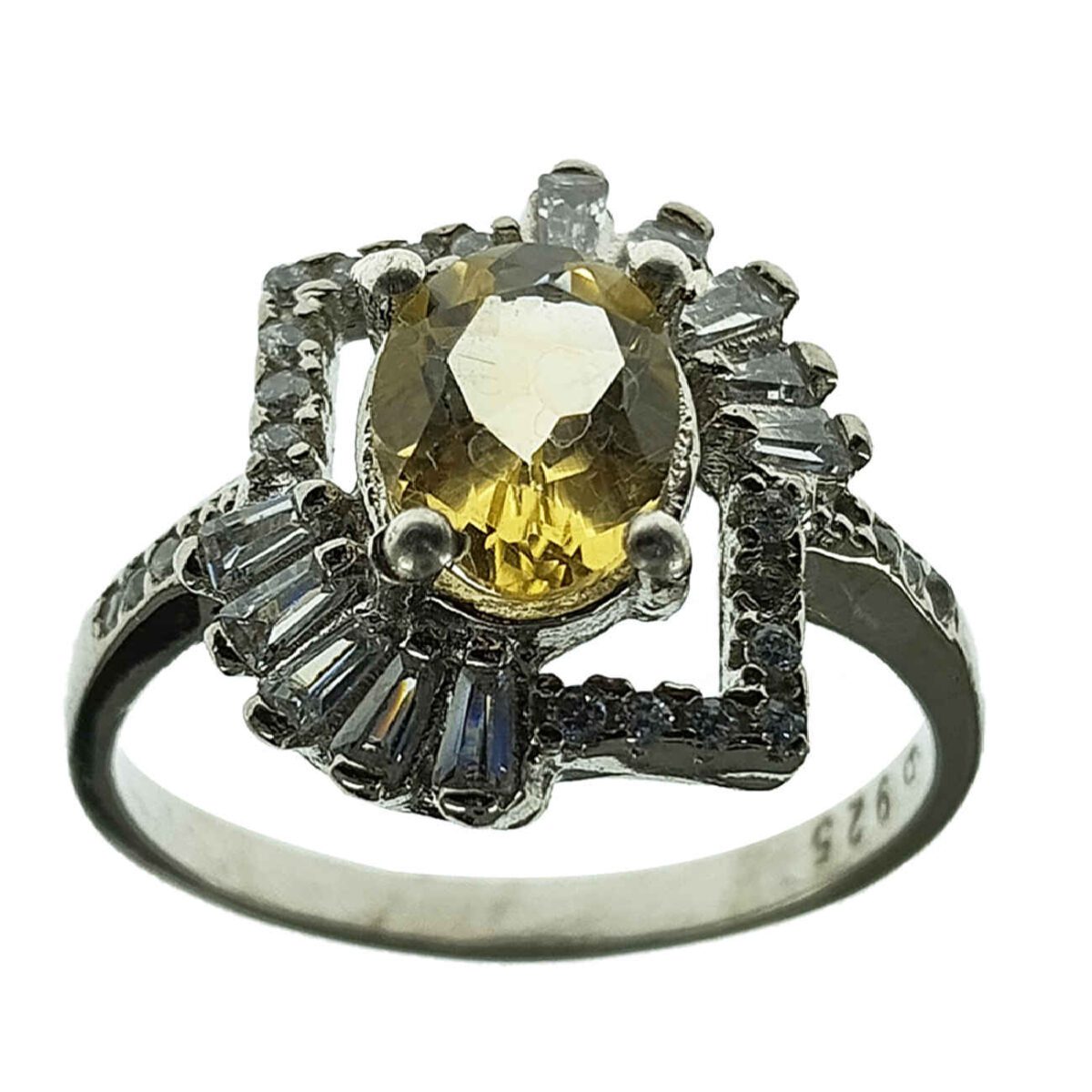 Price and Buy Yellow Citrine Silver Ring for Women Sussan
