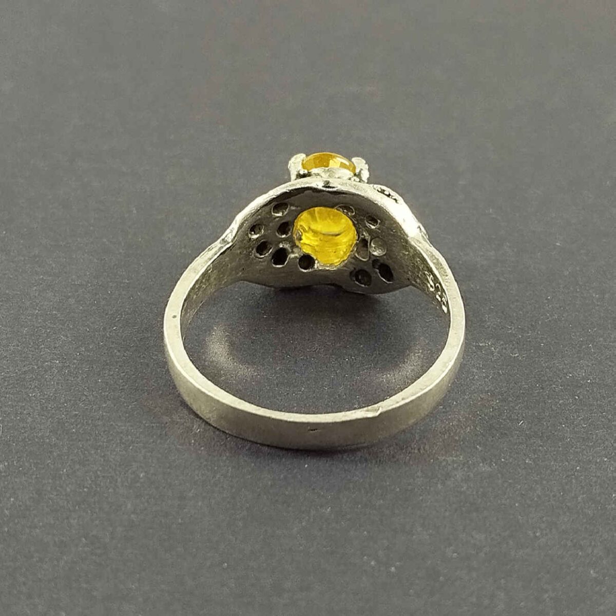 Price and Buy Yellow Citrine Silver Ring for Women - Image 4
