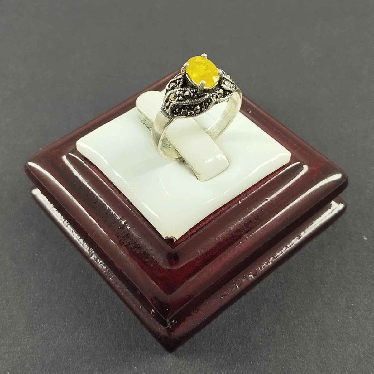 Price and Buy Yellow Citrine Silver Ring for Women - Image 5