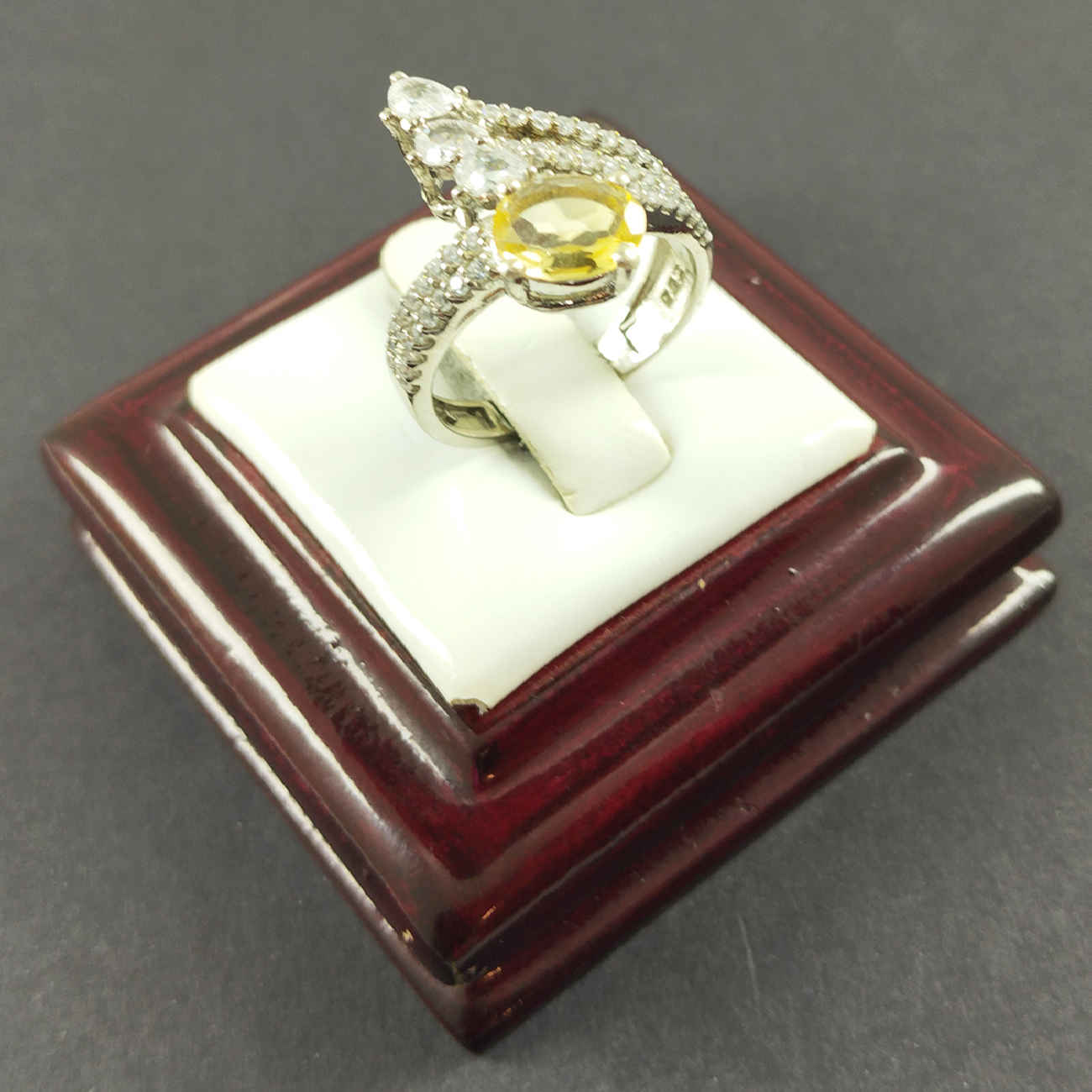 Price and Buy Yellow Citrine Silver Ring for Women - Image 3