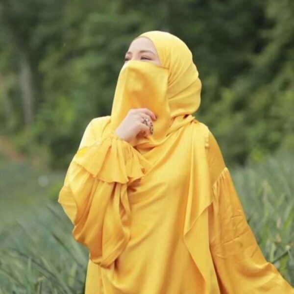 Price and Buy Yellow Islamic Square Scarf & Half Niqab Set for Women_68fdc4d6ef659.jpeg Price and Buy Yellow Islamic Square Scarf & Half Niqab Set for Women