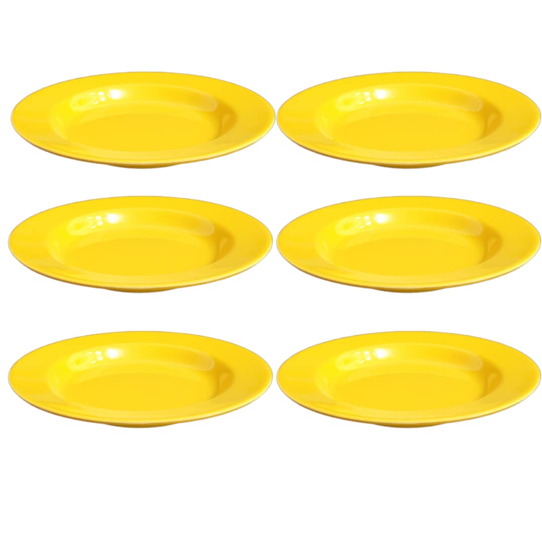 Price and Buy Yellow Melamine Dinnerware Set for 6 Break Resistant - Image 3