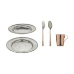 Price and Buy Zanjan 5-Piece Handcrafted Copper Dinnerware Set – Traditional Persian Tableware for Elegant Dining