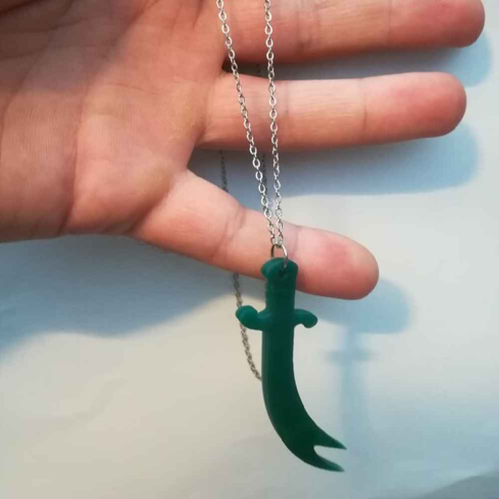 Price and Buy Zulfiqar Sword Necklace – Islamic Agate Sword Necklace of Imam Ali - Image 3