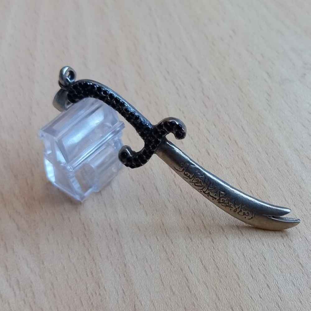 Price and Buy Zulfiqar Sword Necklace – Islamic Silver Dhulfaqar Sword of Imam Ali - Image 3