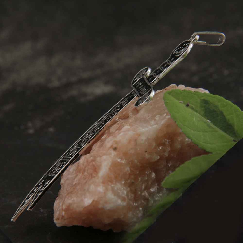 Price and Buy Zulfiqar Sword Necklace – Islamic Silver Sword Pendant of Imam Ali - Image 3