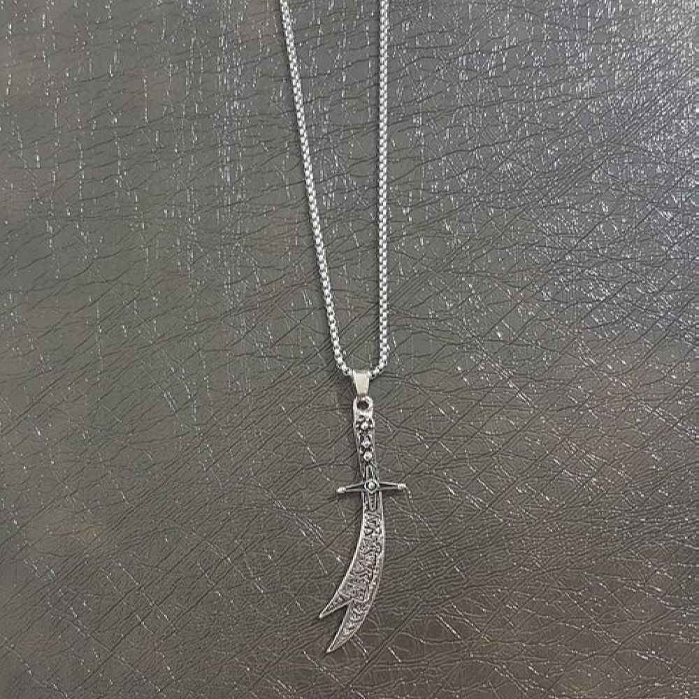 Price and Buy Zulfiqar Sword Necklace – Islamic Steel Sword Pendant