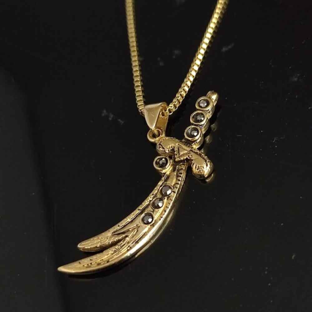 Price and Buy Zulfiqar Sword Necklace – Islamic Sword Necklace Pendant - Image 3