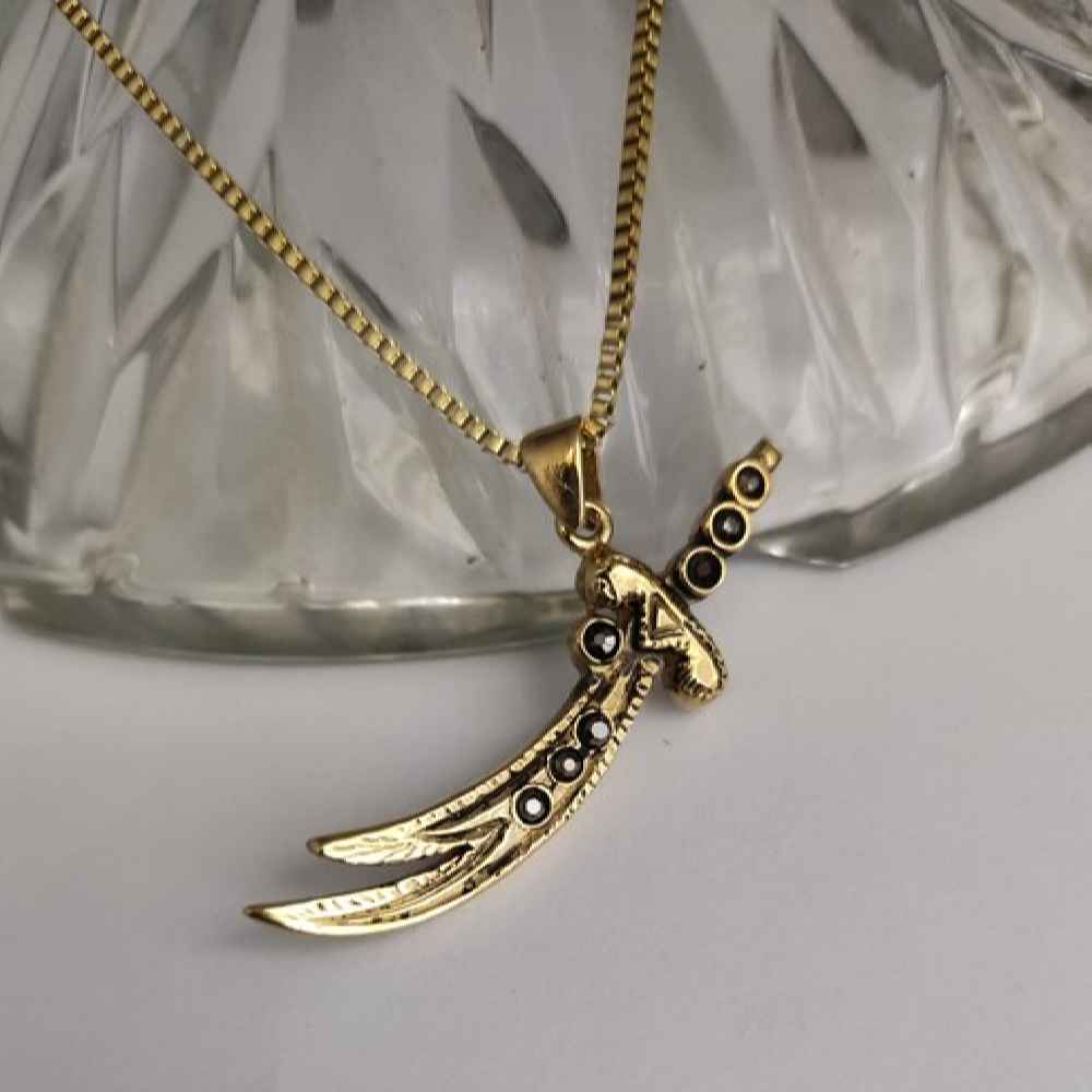 Price and Buy Zulfiqar Sword Necklace – Islamic Sword Necklace Pendant - Image 4