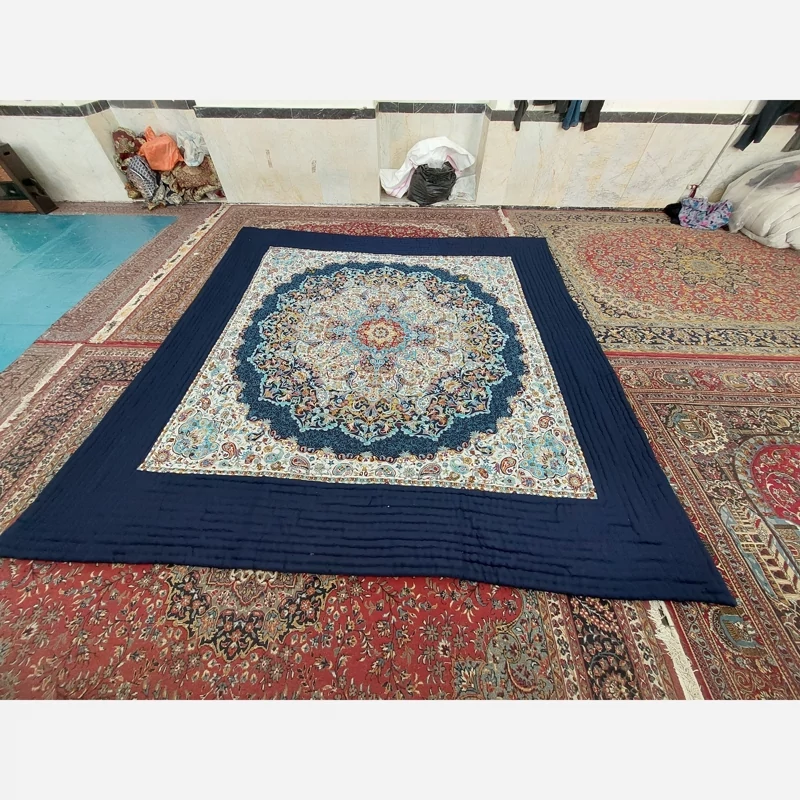 Price and Buy Handmade Korsi Quilt 3x3 Meter | Persian Hand-Stitched Velvet Comforter - Image 11