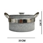 Price and Purchase of 4-Person Stone Pot with Stainless Steel Handle, Royal Export Model, Super Plus A2 | Premium Stone Cookware - Image 2