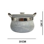 Price and Purchase of 4-Person Stone Pot with Stainless Steel Handle, Royal Export Model, Super Plus A1 | Luxury Stone Cookware - Image 3